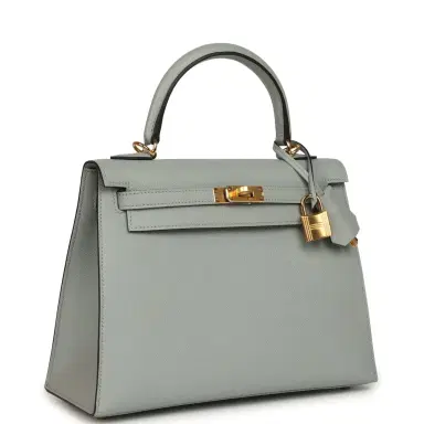 HERMÈS Hermes Kelly Sellier 25 Bleu Glacier Epsom Gold Hardware | Thumbnail 2 HERMÈS Hermes Kelly Sellier 25 Bleu Glacier Epsom Gold Hardware | Thumbnail 2