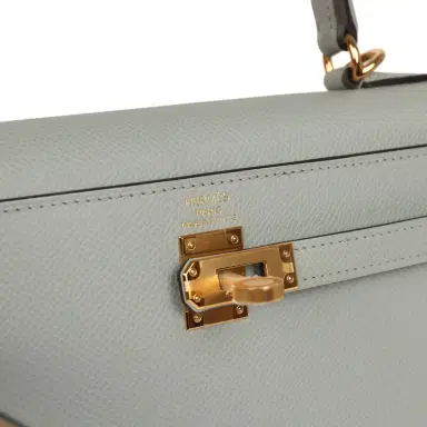 HERMÈS Hermes Kelly Sellier 25 Bleu Glacier Epsom Gold Hardware | Thumbnail 7 HERMÈS Hermes Kelly Sellier 25 Bleu Glacier Epsom Gold Hardware | Thumbnail 7