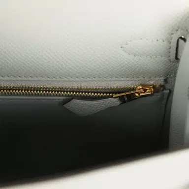HERMÈS Hermes Kelly Sellier 25 Bleu Glacier Epsom Gold Hardware | Thumbnail 9 HERMÈS Hermes Kelly Sellier 25 Bleu Glacier Epsom Gold Hardware | Thumbnail 9