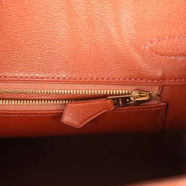 HERMÈS Pre-owned Hermes Birkin 25 Étrusque Shiny Niloticus Crocodile Gold Hardware | Thumbnail 9 HERMÈS Pre-owned Hermes Birkin 25 Étrusque Shiny Niloticus Crocodile Gold Hardware | Thumbnail 9