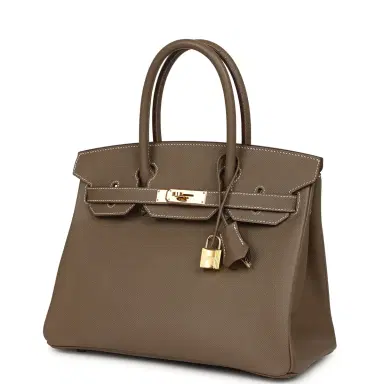 HERMÈS Pre-owned Hermes Birkin 30 Etoupe Epsom Gold Hardware | Thumbnail 5 HERMÈS Pre-owned Hermes Birkin 30 Etoupe Epsom Gold Hardware | Thumbnail 5