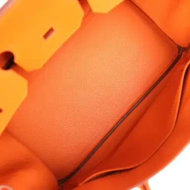 HERMÈS Pre-owned Hermes Birkin 35 Orange Epsom Gold Hardware | Thumbnail 8 HERMÈS Pre-owned Hermes Birkin 35 Orange Epsom Gold Hardware | Thumbnail 8
