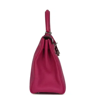HERMÈS Pre-owned Hermes Kelly Retourne 28 Rose Poupre Togo Palladium Hardware | Thumbnail 3 HERMÈS Pre-owned Hermes Kelly Retourne 28 Rose Poupre Togo Palladium Hardware | Thumbnail 3