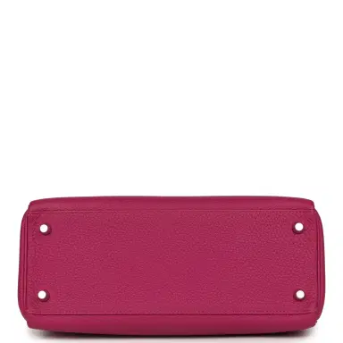 HERMÈS Pre-owned Hermes Kelly Retourne 28 Rose Poupre Togo Palladium Hardware | Thumbnail 6 HERMÈS Pre-owned Hermes Kelly Retourne 28 Rose Poupre Togo Palladium Hardware | Thumbnail 6
