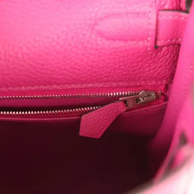 HERMÈS Pre-owned Hermes Kelly Retourne 28 Rose Poupre Togo Palladium Hardware | Thumbnail 9 HERMÈS Pre-owned Hermes Kelly Retourne 28 Rose Poupre Togo Palladium Hardware | Thumbnail 9