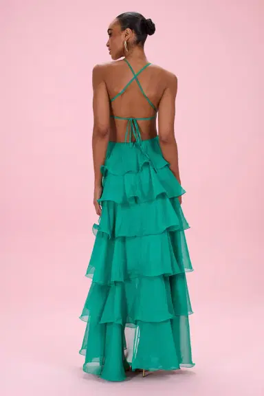 PatBo FLORAL CHIFFON EMBROIDERED GOWN | Thumbnail 3 PatBo FLORAL CHIFFON EMBROIDERED GOWN | Thumbnail 3