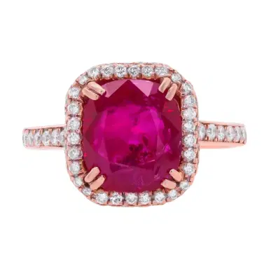 DIANA M. JEWELS Diana M. Jewels 14K Rose Gold Ruby & Diamond Statement Ring Sz. 6 by The Solist | Thumbnail 1 DIANA M. JEWELS Diana M. Jewels 14K Rose Gold Ruby & Diamond Statement Ring Sz. 6 by The Solist | Thumbnail 1
