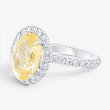 DIANA M. JEWELS Diana M. Jewels 18K White Gold Sapphire & Diamond Statement Ring Sz. 6 by The Solist | Thumbnail 2 DIANA M. JEWELS Diana M. Jewels 18K White Gold Sapphire & Diamond Statement Ring Sz. 6 by The Solist | Thumbnail 2
