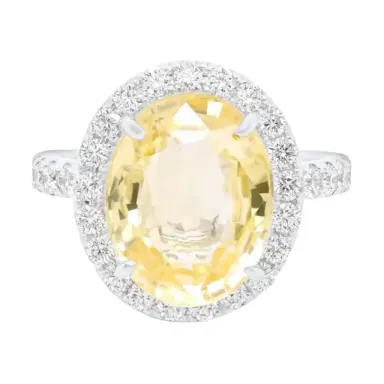 DIANA M. JEWELS Diana M. Jewels 18K White Gold Sapphire & Diamond Statement Ring Sz. 6 by The Solist | Thumbnail 1 DIANA M. JEWELS Diana M. Jewels 18K White Gold Sapphire & Diamond Statement Ring Sz. 6 by The Solist | Thumbnail 1