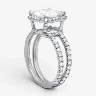 DIANA M. JEWELS Diana M. Jewels Halo Platinum Diamond Engagement Ring Sz. 5.5 by The Solist | Thumbnail 2 DIANA M. JEWELS Diana M. Jewels Halo Platinum Diamond Engagement Ring Sz. 5.5 by The Solist | Thumbnail 2