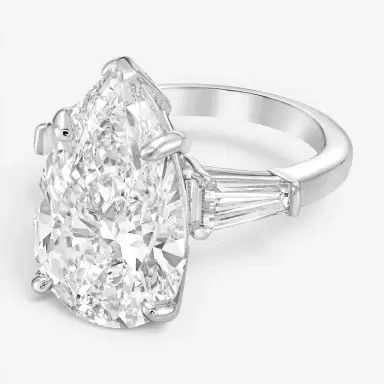 DIANA M. JEWELS Diana M. Jewels Pear Cut Platinum Diamond Engagement Ring Sz. 6 by The Solist | Thumbnail 2 DIANA M. JEWELS Diana M. Jewels Pear Cut Platinum Diamond Engagement Ring Sz. 6 by The Solist | Thumbnail 2