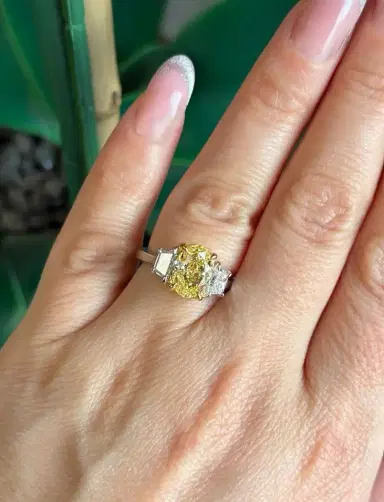 DIANA M. JEWELS Diana M. Jewels Platinum & 18K Yellow Gold Diamond Engagement Ring Sz. 6 by The Solist | Thumbnail 2 DIANA M. JEWELS Diana M. Jewels Platinum & 18K Yellow Gold Diamond Engagement Ring Sz. 6 by The Solist | Thumbnail 2