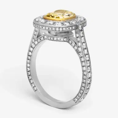 DIANA M. JEWELS Diana M. Jewels Platinum & 18K Yellow Gold Diamond Engagement Ring Sz. 6 by The Solist | Thumbnail 2 DIANA M. JEWELS Diana M. Jewels Platinum & 18K Yellow Gold Diamond Engagement Ring Sz. 6 by The Solist | Thumbnail 2