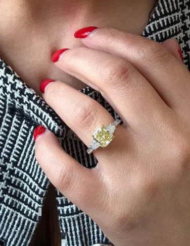 DIANA M. JEWELS Diana M. Jewels Platinum & 18K Yellow Gold Diamond Engagement Ring Sz. 6 by The Solist | Thumbnail 2 DIANA M. JEWELS Diana M. Jewels Platinum & 18K Yellow Gold Diamond Engagement Ring Sz. 6 by The Solist | Thumbnail 2