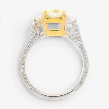 DIANA M. JEWELS Diana M. Jewels Platinum & 18K Yellow Gold Diamond Engagement Ring Sz. 6 by The Solist | Thumbnail 3 DIANA M. JEWELS Diana M. Jewels Platinum & 18K Yellow Gold Diamond Engagement Ring Sz. 6 by The Solist | Thumbnail 3