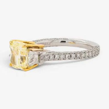 DIANA M. JEWELS Diana M. Jewels Platinum & 18K Yellow Gold Diamond Engagement Ring Sz. 6 by The Solist | Thumbnail 4 DIANA M. JEWELS Diana M. Jewels Platinum & 18K Yellow Gold Diamond Engagement Ring Sz. 6 by The Solist | Thumbnail 4