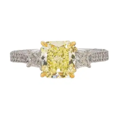 DIANA M. JEWELS Diana M. Jewels Platinum & 18K Yellow Gold Diamond Engagement Ring Sz. 6 by The Solist | Thumbnail 1 DIANA M. JEWELS Diana M. Jewels Platinum & 18K Yellow Gold Diamond Engagement Ring Sz. 6 by The Solist | Thumbnail 1