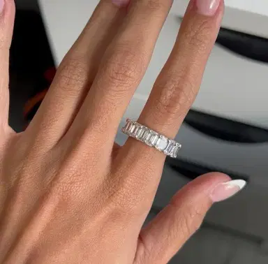 DIANA M. JEWELS Diana M. Jewels Platinum Diamond Eternity Band Ring Sz. 5.75 by The Solist | Thumbnail 2 DIANA M. JEWELS Diana M. Jewels Platinum Diamond Eternity Band Ring Sz. 5.75 by The Solist | Thumbnail 2