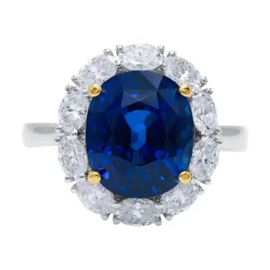 DIANA M. JEWELS Diana M. Jewels Platinum Sapphire & Diamond Statement Ring by The Solist | Thumbnail 1 DIANA M. JEWELS Diana M. Jewels Platinum Sapphire & Diamond Statement Ring by The Solist | Thumbnail 1
