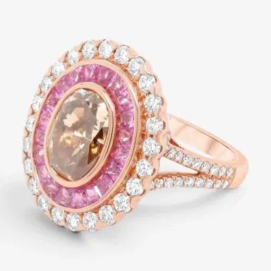 DIANA M. JEWELS Diana M. Jewels Split Shank 18K Rose Gold Diamond Engagement Ring Sz. 6.5 by The Solist | Thumbnail 3 DIANA M. JEWELS Diana M. Jewels Split Shank 18K Rose Gold Diamond Engagement Ring Sz. 6.5 by The Solist | Thumbnail 3