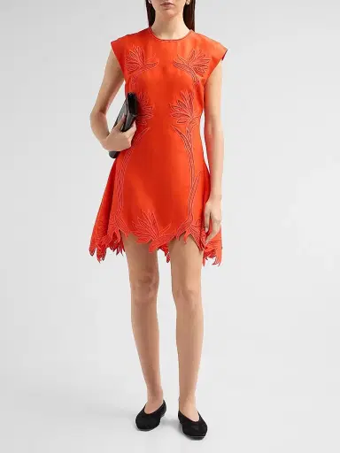 Simkhai Women's Raquel Embroidered Mini Dress | Thumbnail 2 Simkhai Women's Raquel Embroidered Mini Dress | Thumbnail 2