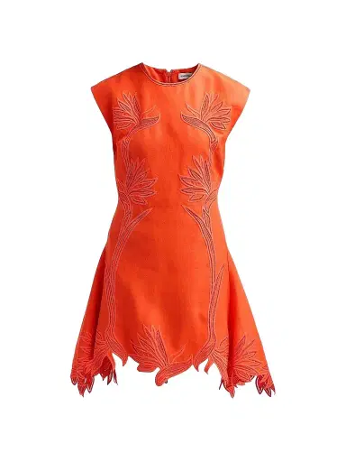 Simkhai Women's Raquel Embroidered Mini Dress | Thumbnail 1 Simkhai Women's Raquel Embroidered Mini Dress | Thumbnail 1
