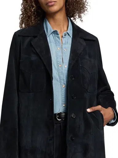 Nili Lotan Women's Dominic Suede Jacket | Thumbnail 6 Nili Lotan Women's Dominic Suede Jacket | Thumbnail 6
