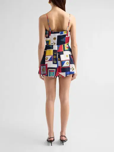 SEROYA Women's Laurell Printed Romper - Regatta | Thumbnail 3 SEROYA Women's Laurell Printed Romper - Regatta | Thumbnail 3