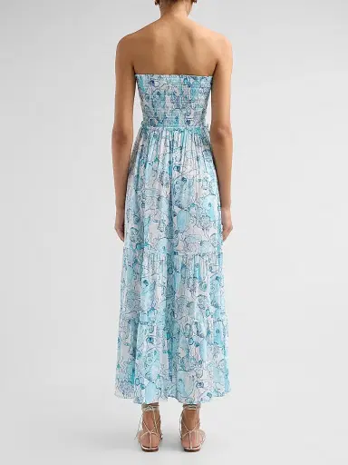 Lilly Pulitzer Women's Anali Printed Strapless Coverup Midi Dress - Resort White | Thumbnail 3 Lilly Pulitzer Women's Anali Printed Strapless Coverup Midi Dress - Resort White | Thumbnail 3