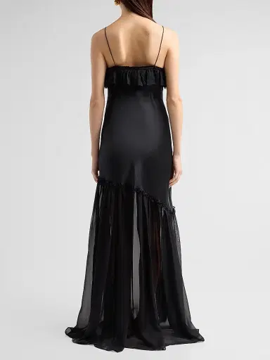 Ulla Johnson Women's Elaria Silk Gown - Noir - Size 12 | Thumbnail 3 Ulla Johnson Women's Elaria Silk Gown - Noir - Size 12 | Thumbnail 3