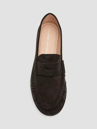 Stuart Weitzman Women's Spencer Suede Loafers - Shadow | Thumbnail 5 Stuart Weitzman Women's Spencer Suede Loafers - Shadow | Thumbnail 5