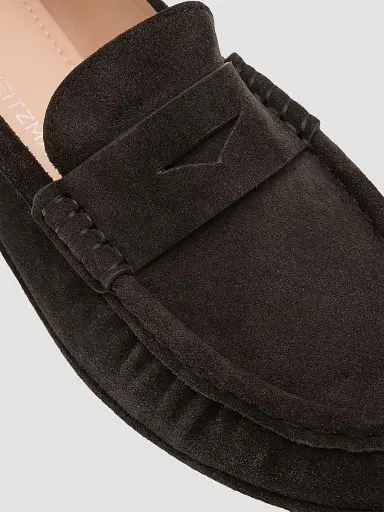 Stuart Weitzman Women's Spencer Suede Loafers - Shadow | Thumbnail 6 Stuart Weitzman Women's Spencer Suede Loafers - Shadow | Thumbnail 6