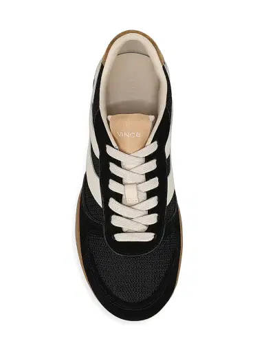 Vince Women's Echo Suede Low-Top Sneakers - Black - Size 11 | Thumbnail 4 Vince Women's Echo Suede Low-Top Sneakers - Black - Size 11 | Thumbnail 4