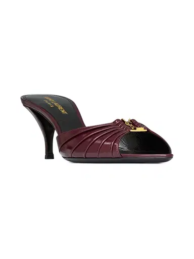 Saint Laurent Women's Babylone Mules in Smooth Leather | Thumbnail 2 Saint Laurent Women's Babylone Mules in Smooth Leather | Thumbnail 2