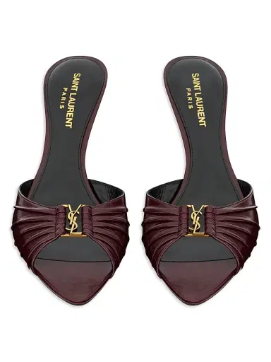 Saint Laurent Women's Babylone Mules in Smooth Leather | Thumbnail 3 Saint Laurent Women's Babylone Mules in Smooth Leather | Thumbnail 3