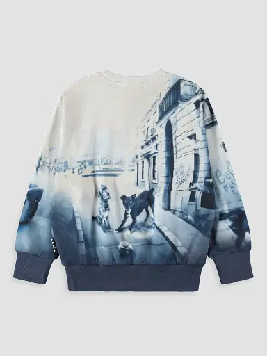 Molo Little Boy's & Boy's Mattis Racecar-Print Cotton Sweatshirt - Curiocity | Thumbnail 2 Molo Little Boy's & Boy's Mattis Racecar-Print Cotton Sweatshirt - Curiocity | Thumbnail 2