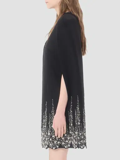 Valentino Women's Embroidered Compact Drap Cape | Thumbnail 4 Valentino Women's Embroidered Compact Drap Cape | Thumbnail 4