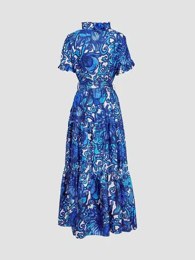 La DoubleJ Women's Long and Sassy Dress - Anemone Blue - Size XXS | Thumbnail 2 La DoubleJ Women's Long and Sassy Dress - Anemone Blue - Size XXS | Thumbnail 2