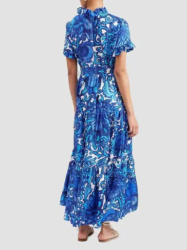 La DoubleJ Women's Long and Sassy Dress - Anemone Blue - Size XXS | Thumbnail 4 La DoubleJ Women's Long and Sassy Dress - Anemone Blue - Size XXS | Thumbnail 4