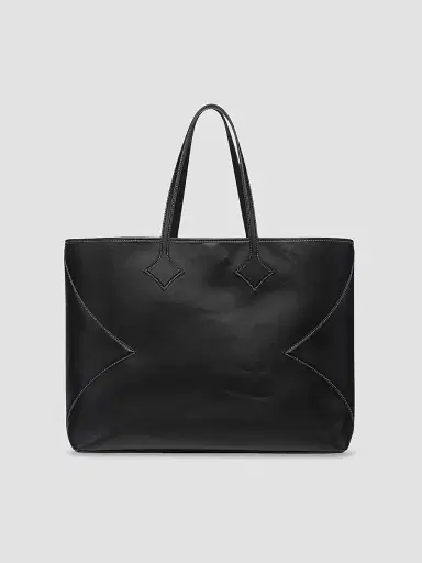MCM Women's Dia Extra-Large Leather Shopper Tote Bag - Black | Thumbnail 2 MCM Women's Dia Extra-Large Leather Shopper Tote Bag - Black | Thumbnail 2