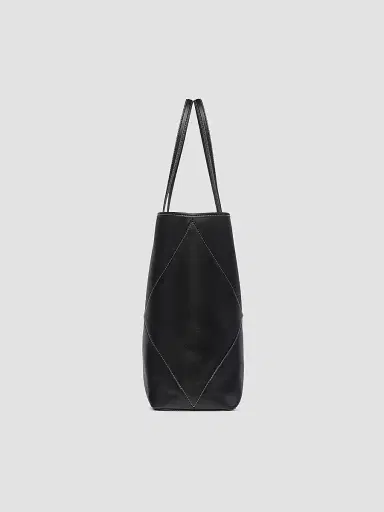 MCM Women's Dia Extra-Large Leather Shopper Tote Bag - Black | Thumbnail 3 MCM Women's Dia Extra-Large Leather Shopper Tote Bag - Black | Thumbnail 3