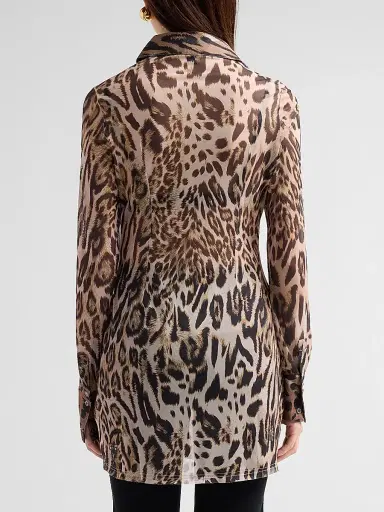 Ksubi Women's Higher Than Heaven Devin Leopard-Print Shirtdress - Brown - Size Medium | Thumbnail 3 Ksubi Women's Higher Than Heaven Devin Leopard-Print Shirtdress - Brown - Size Medium | Thumbnail 3