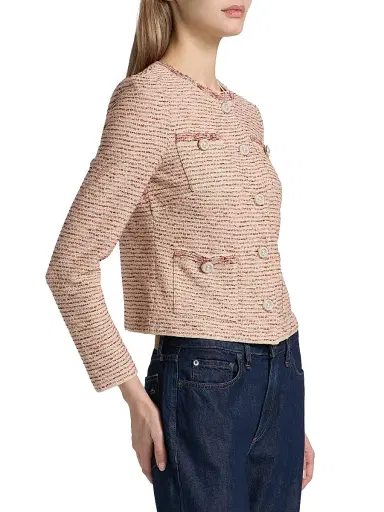 Misook Women's Heritage Ribbon Tweed Knit Jacket | Thumbnail 4 Misook Women's Heritage Ribbon Tweed Knit Jacket | Thumbnail 4