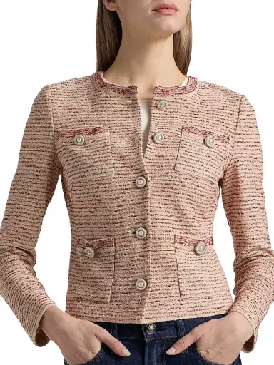 Misook Women's Heritage Ribbon Tweed Knit Jacket | Thumbnail 6 Misook Women's Heritage Ribbon Tweed Knit Jacket | Thumbnail 6