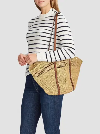 Ulla Johnson Women's Crocheted Raffia Basket Bag | Thumbnail 2 Ulla Johnson Women's Crocheted Raffia Basket Bag | Thumbnail 2