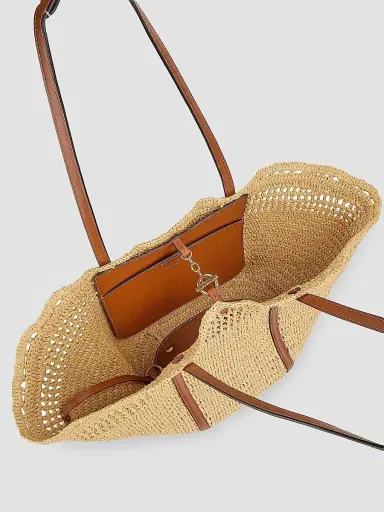 Ulla Johnson Women's Crocheted Raffia Basket Bag | Thumbnail 4 Ulla Johnson Women's Crocheted Raffia Basket Bag | Thumbnail 4