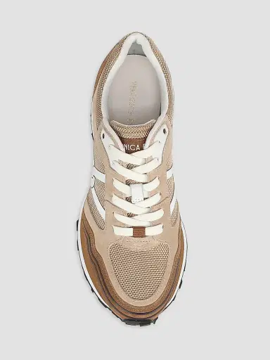 Veronica Beard Women's Valentina Sport Suede Low-Top Sneakers - Chestnut Ecru | Thumbnail 4 Veronica Beard Women's Valentina Sport Suede Low-Top Sneakers - Chestnut Ecru | Thumbnail 4