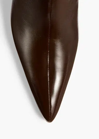 Khaite Sybil Ankle Boot In Cacao | Thumbnail 3 Khaite Sybil Ankle Boot In Cacao | Thumbnail 3