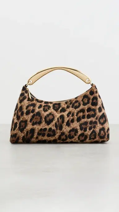 Mansur Gavriel Metal Handle Rhea Bag Leopard One Size | Thumbnail 2 Mansur Gavriel Metal Handle Rhea Bag Leopard One Size | Thumbnail 2
