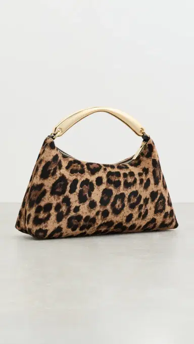 Mansur Gavriel Metal Handle Rhea Bag Leopard One Size | Thumbnail 4 Mansur Gavriel Metal Handle Rhea Bag Leopard One Size | Thumbnail 4